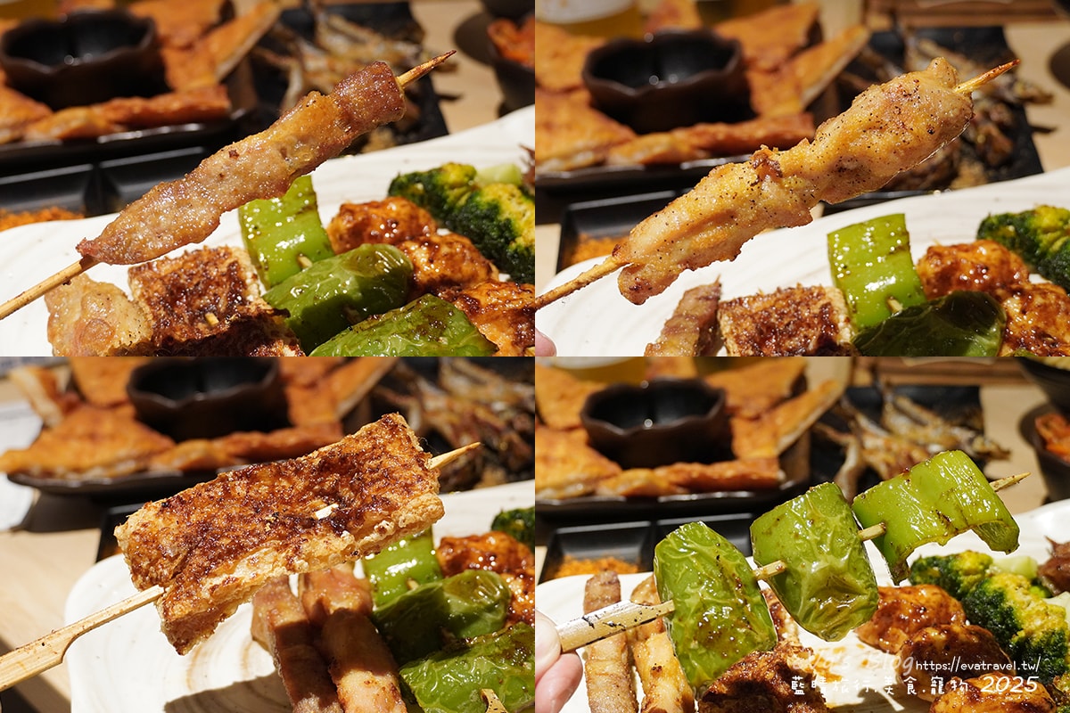 【台中串燒】柒息地串燒居酒屋逢甲店,這裡的串燒住在冰櫃裡、串燒有烤肉神醬加持還有月亮蝦餅跟滷肉拉麵,有肉有海鮮還有啤酒,很適合聚餐小聚小酌的地方。台中居酒屋 - 第33張圖
