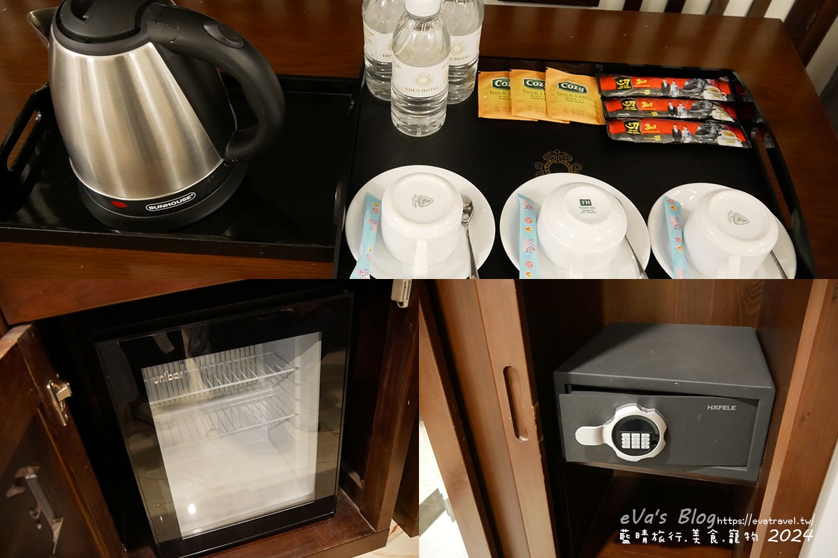 【越南旅遊】Eden Ocean View Đà Nẵng 峴港伊甸海景飯店,飯店對面就是美溪沙灘,房間簡潔乾淨住著舒適,打開窗簾就可以看到大海、夕陽景色還有比基尼唷!。越南住宿 - 第22張圖