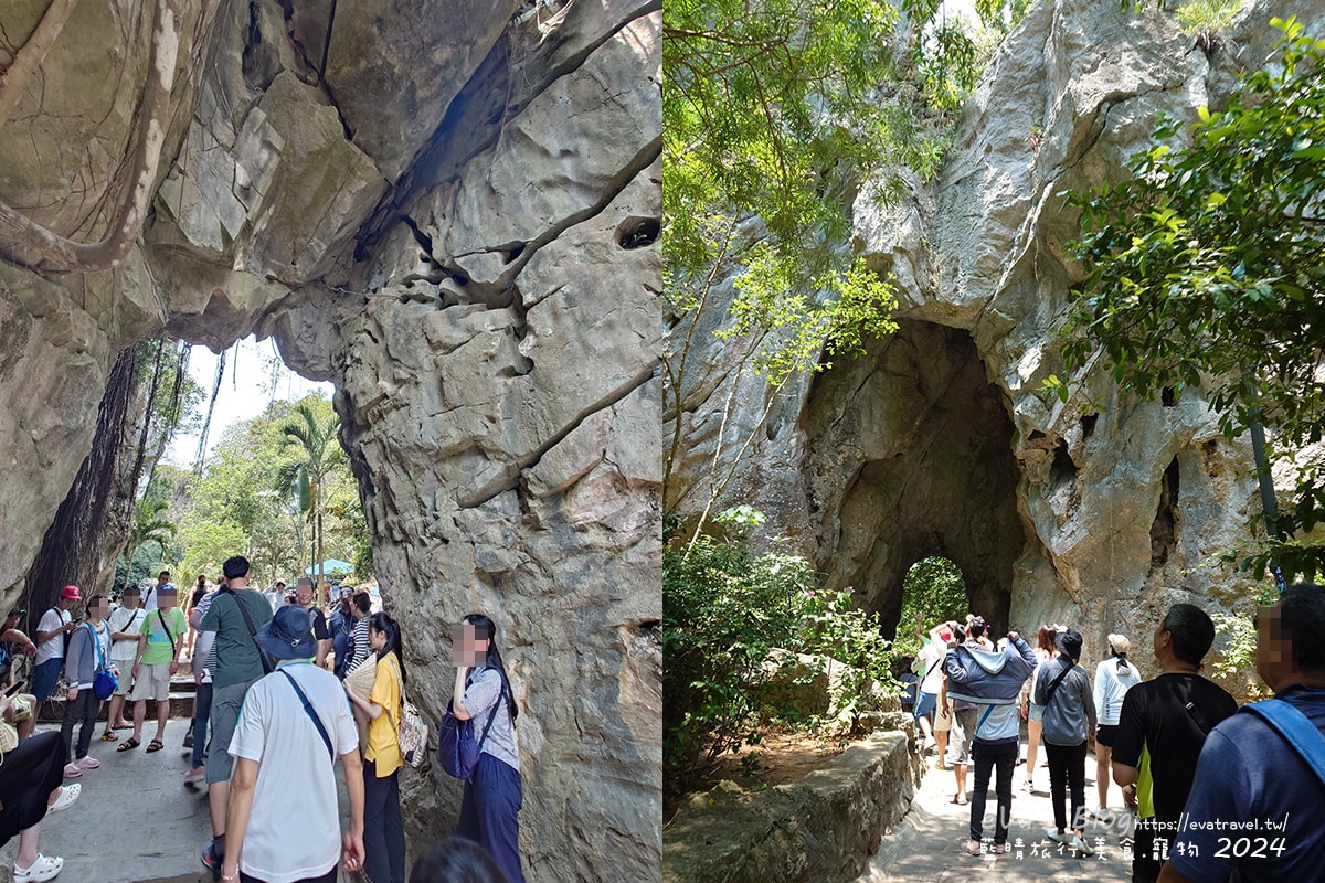 【越南旅遊】The Marble Mountains 五行山共有金、木、水、火、土五座山峰,其中水山是最高也最漂亮的一座山(可以搭電梯),著名的玄空洞充滿仙氣要看喔。越南景點 - 第26張圖