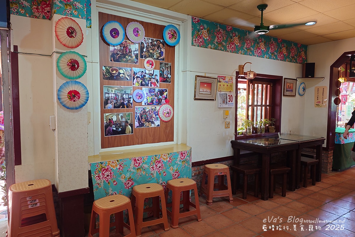 美濃客家擂茶館內部環境，傳統客家風味