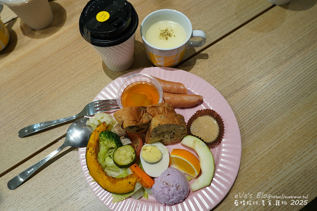 早午餐單人份含濃湯與飲料，豐富又健康