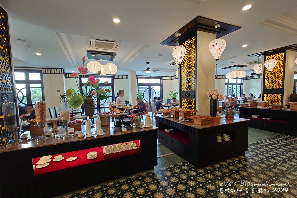 會安 Le Pavillon Hoi An 飯店自助式早餐取餐區