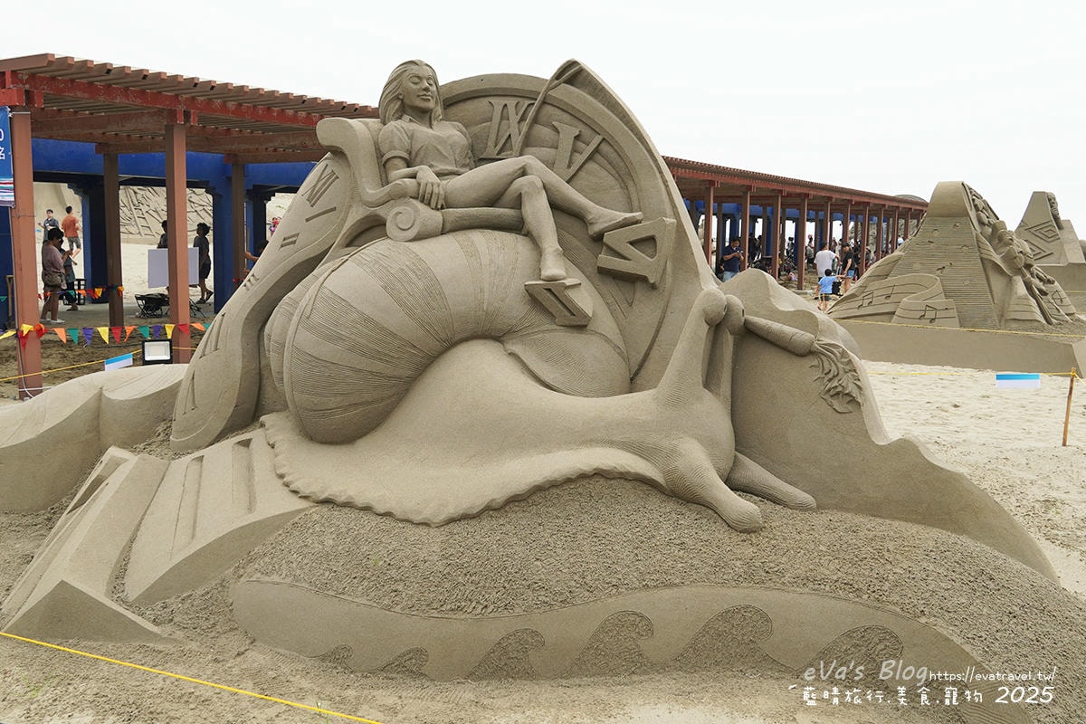【2025通霄沙雕藝術節】通霄海水浴場|永續和平主題免費入場,一起逍遙沙城賞沙雕、玩海灘。苗栗海邊 - 第35張圖