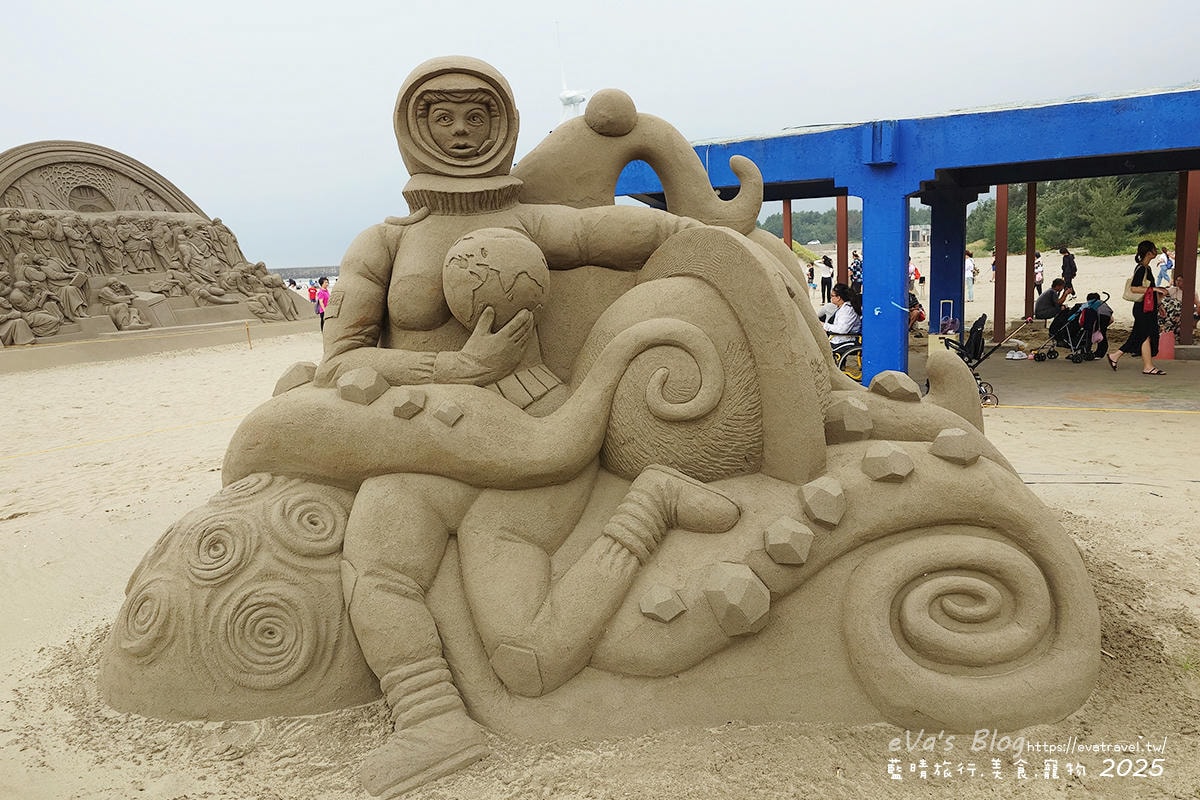 【2025通霄沙雕藝術節】通霄海水浴場|永續和平主題免費入場,一起逍遙沙城賞沙雕、玩海灘。苗栗海邊 - 第58張圖
