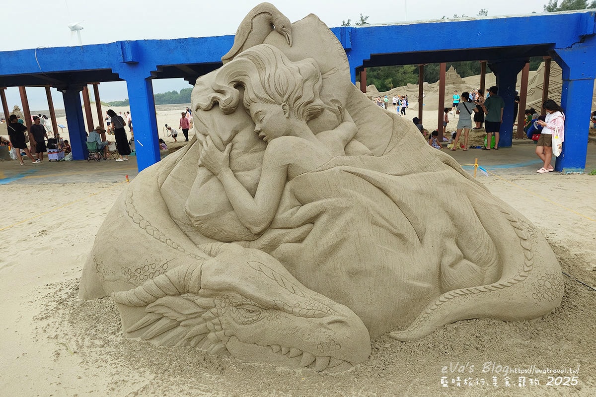 【2025通霄沙雕藝術節】通霄海水浴場|永續和平主題免費入場,一起逍遙沙城賞沙雕、玩海灘。苗栗海邊 - 第67張圖