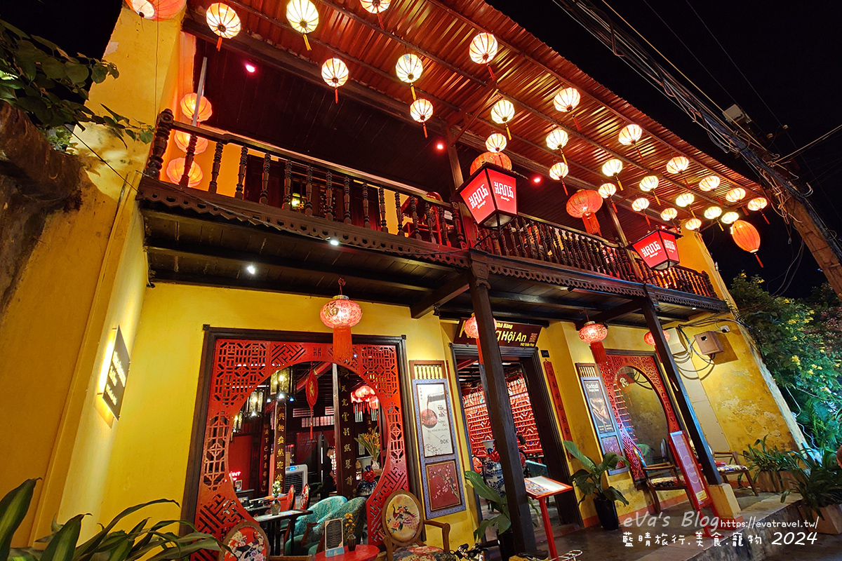 會安古鎮燈籠裝飾的古鎮餐廳建築3