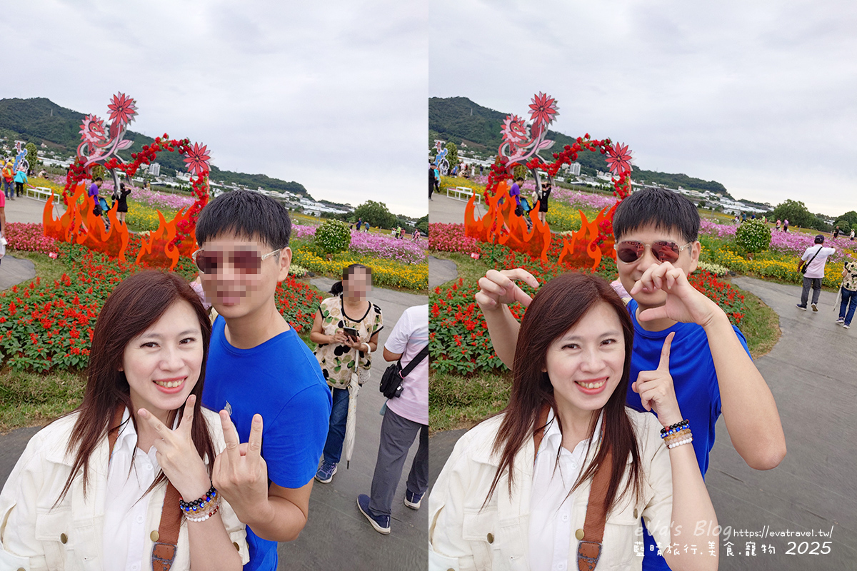 【台中景點】2025臺中國際花毯節|花城任務 × 飛天小女警(展期11/08–11/30,寵物友善)漸層花海打造繽紛色彩世界。台中親子旅遊 - 第70張圖