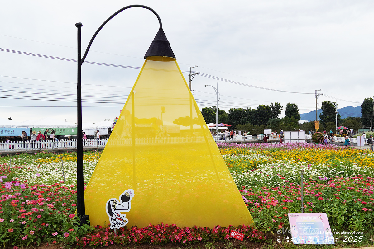 【台中景點】2025臺中國際花毯節|花城任務 × 飛天小女警(展期11/08–11/30,寵物友善)漸層花海打造繽紛色彩世界。台中親子旅遊 - 第75張圖