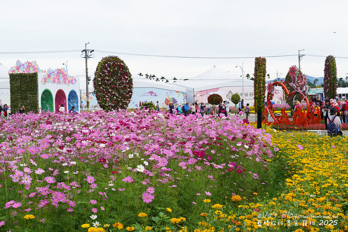 【台中景點】2025臺中國際花毯節|花城任務 × 飛天小女警(展期11/08–11/30,寵物友善)漸層花海打造繽紛色彩世界。台中親子旅遊 - 第82張圖