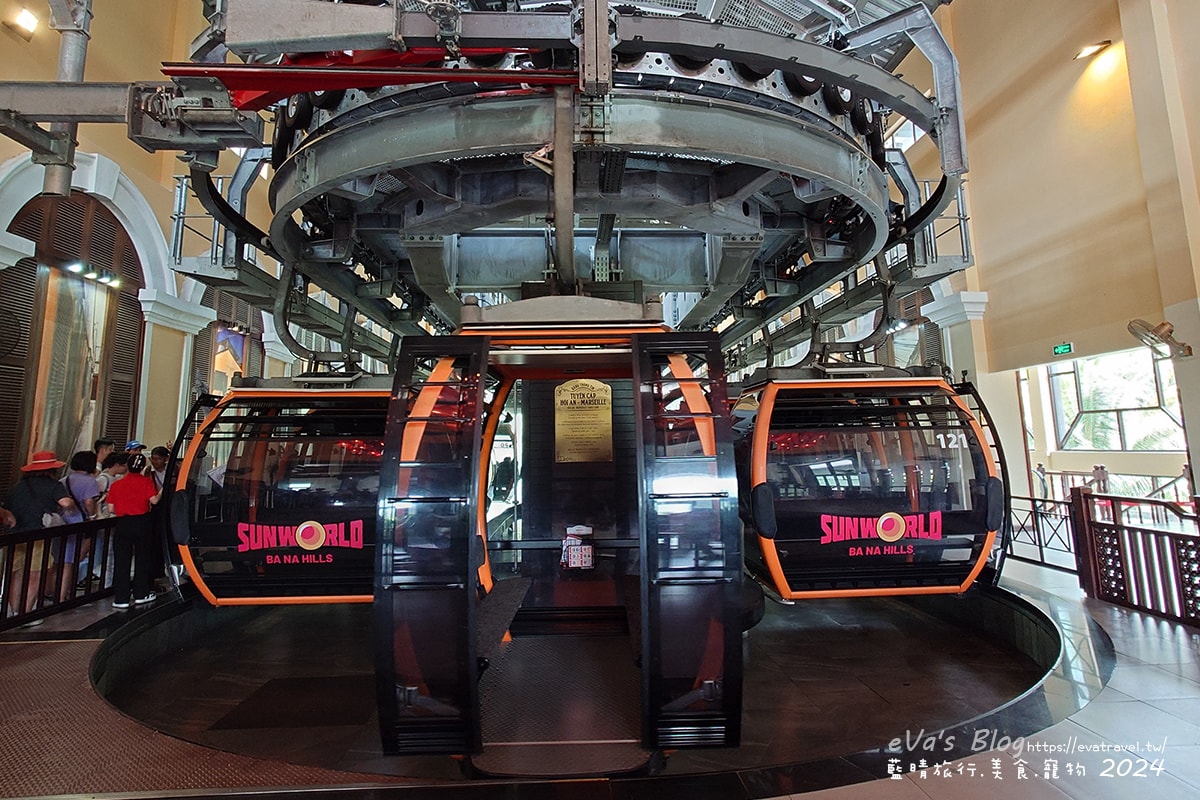 【越南旅遊】巴拿山 Ba Na Hills|法國村、黃金佛手橋、世界最長纜車,一座建在雲霧之上的空中樂園。越南景點 - 第6張圖 巴拿山世界知名纜車真實外觀與設施