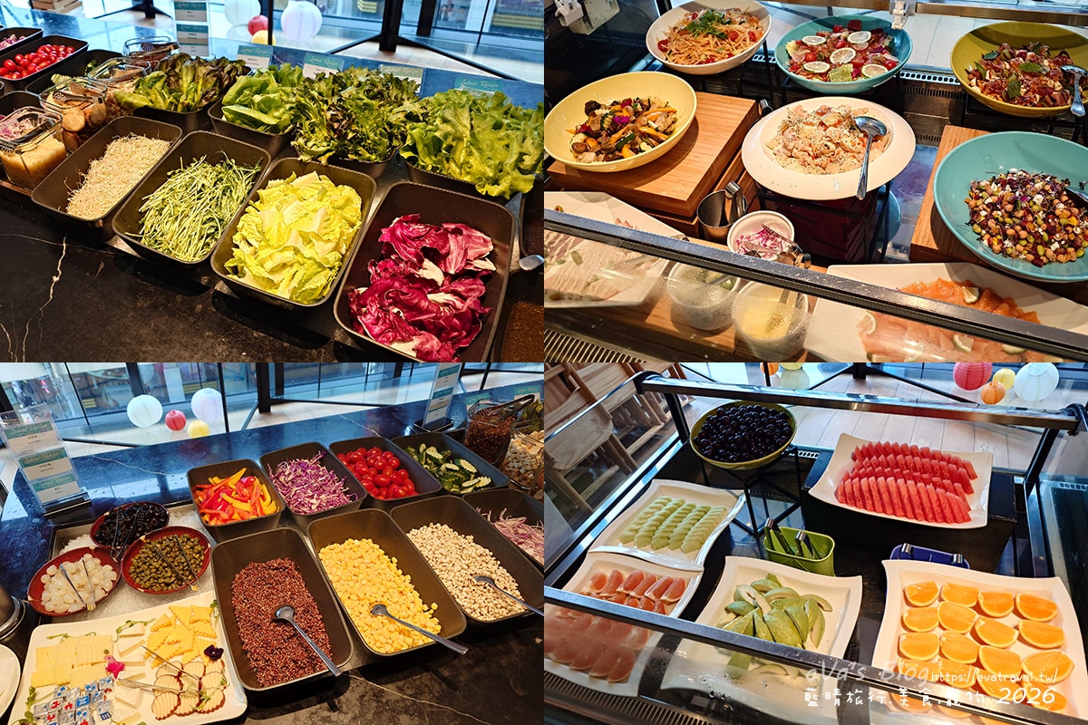 【台中李方艾美】新食譜全日餐廳自助式午餐｜多國料理＋紅白酒、生啤酒無限暢飲。台中吃到飽