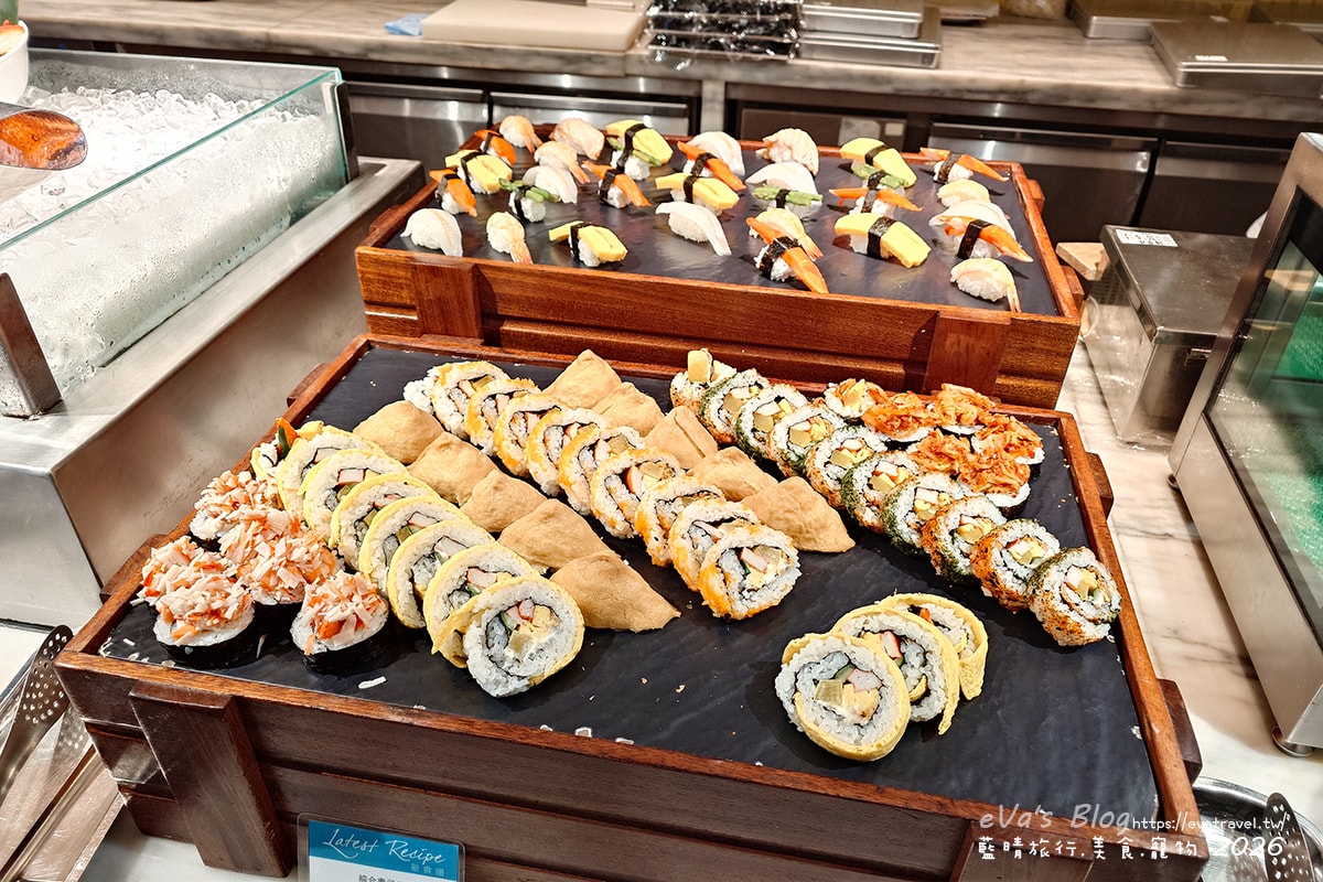 【台中李方艾美】新食譜全日餐廳自助式午餐｜多國料理＋紅白酒、生啤酒無限暢飲。台中吃到飽