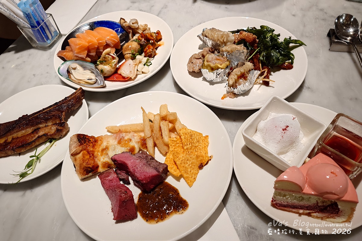 【台中李方艾美】新食譜全日餐廳自助式午餐｜多國料理＋紅白酒、生啤酒無限暢飲。台中吃到飽