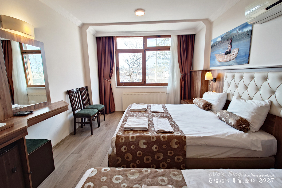 【土耳其蜜月旅遊】Emin Kocak Hotel Kapadokya 艾敏科卡克卡帕多西亞溫泉飯店｜卡帕多奇亞連住四天三夜，住宿環境、早餐晚餐自助式餐點一次分享。土耳其住宿