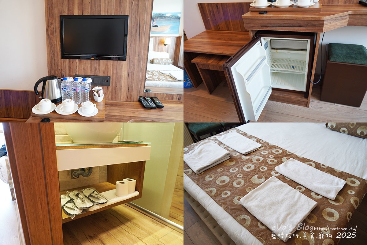 【土耳其蜜月旅遊】Emin Kocak Hotel Kapadokya 艾敏科卡克卡帕多西亞溫泉飯店｜卡帕多奇亞連住四天三夜，住宿環境、早餐晚餐自助式餐點一次分享。土耳其住宿