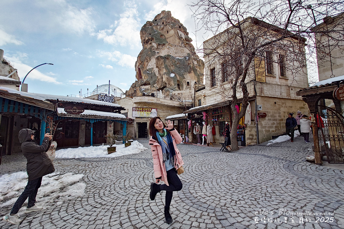 【土耳其蜜月旅遊】Ortahisar Castle 奧塔希薩城堡｜卡帕多奇亞天然岩石城堡，俯瞰奧塔希薩小鎮絕美景色。土耳其景點